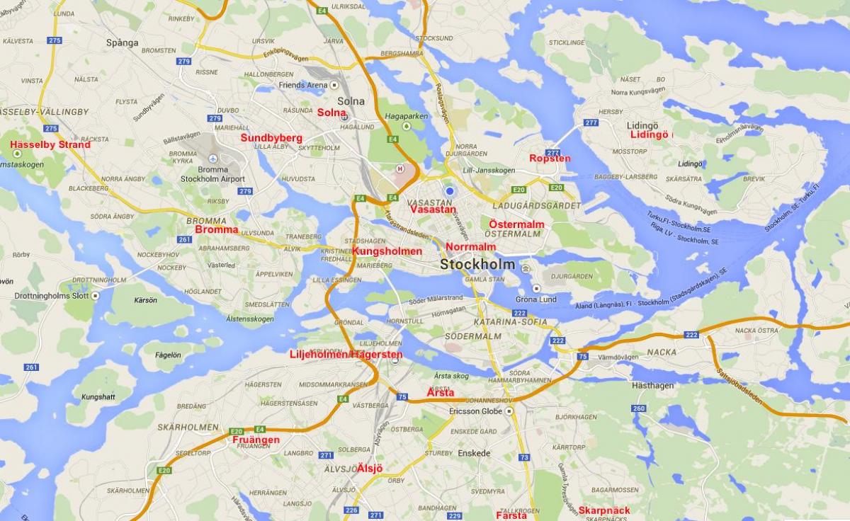 kaart van bromma Stockholm
