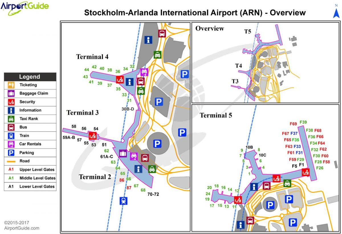 Stockholm arlanda-lughawe kaart