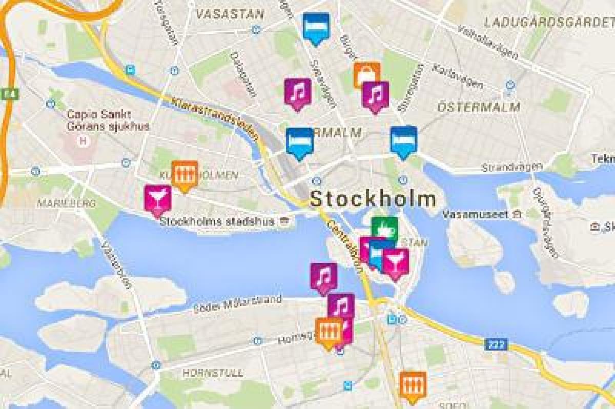 kaart van gay kaart Stockholm