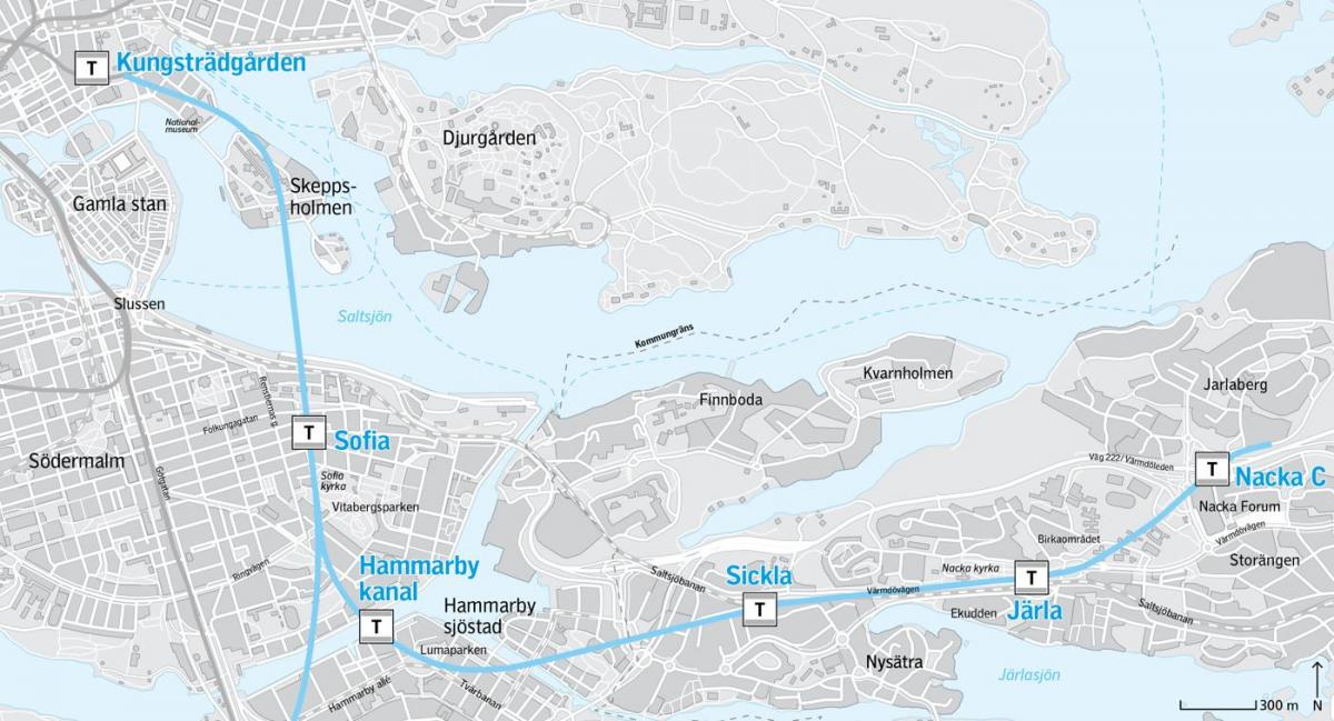 kaart van nacka Stockholm