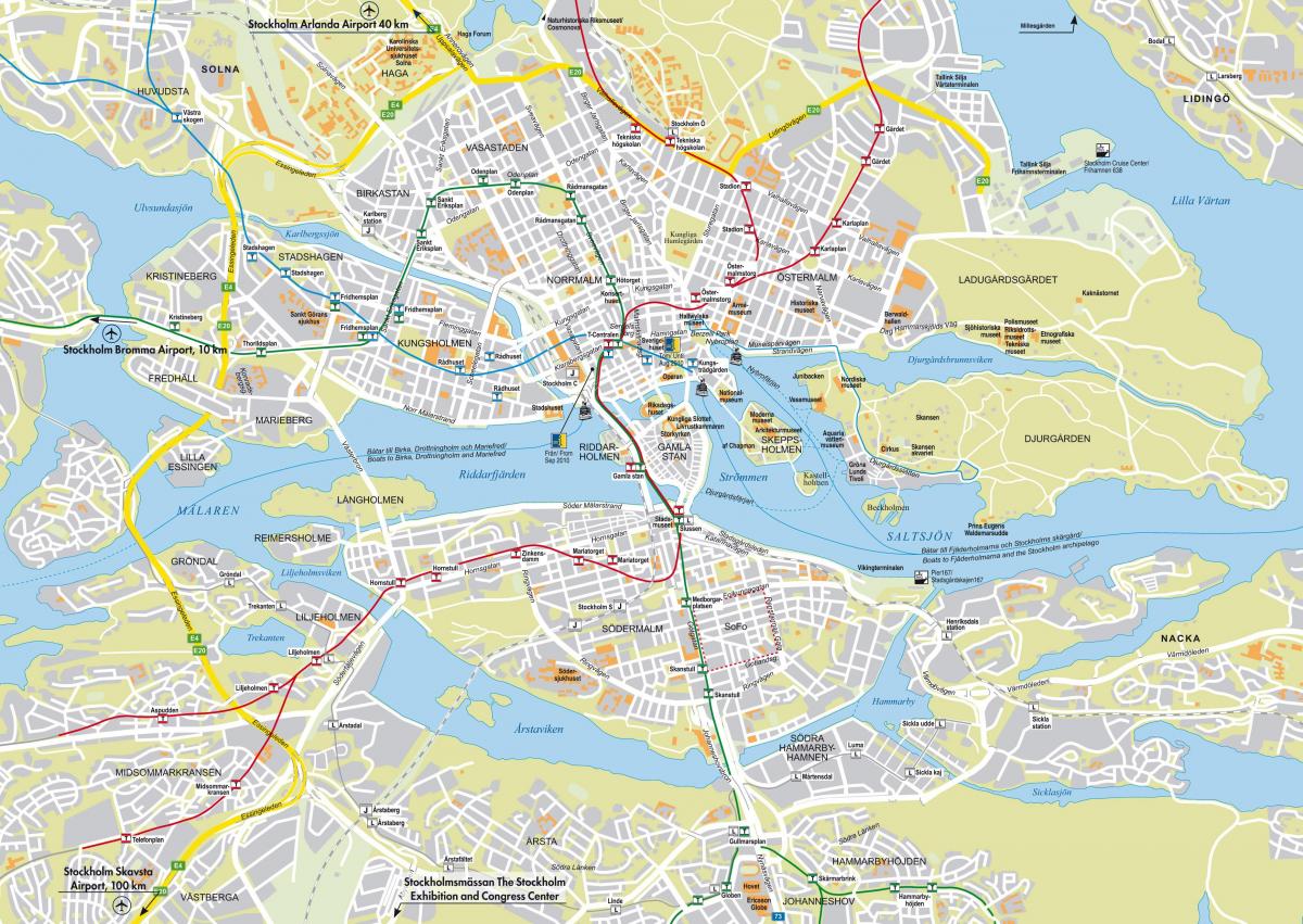 stad kaart Stockholm