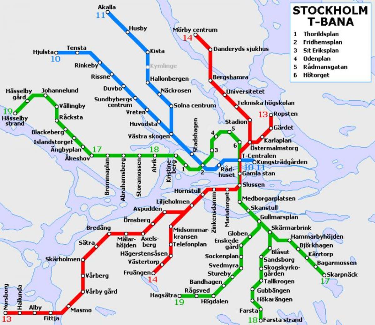openbare vervoer Stockholm kaart