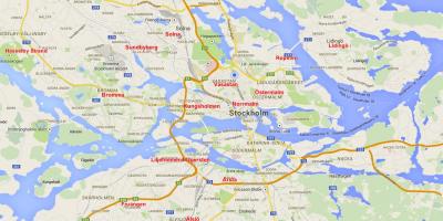 Kaart van bromma Stockholm
