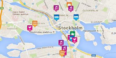 Kaart van gay kaart Stockholm