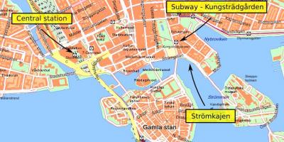 Stockholm sentrale kaart