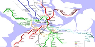 Kaart van pendeltåg kaart Stockholm