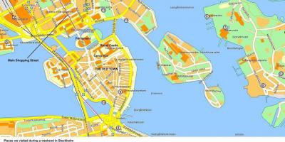 Kaart van Stockholm cruise terminale