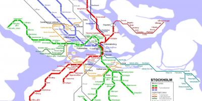 Tube kaart Stockholm
