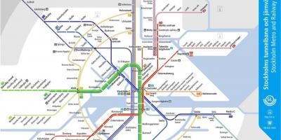 Openbare vervoer kaart Stockholm