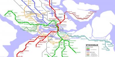 Swede tunnelbana kaart